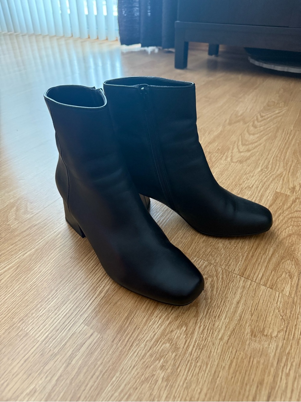 Steve Madden Women's Black Block Heel Ankle Boots